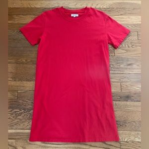 Madewell red t-shirt dress